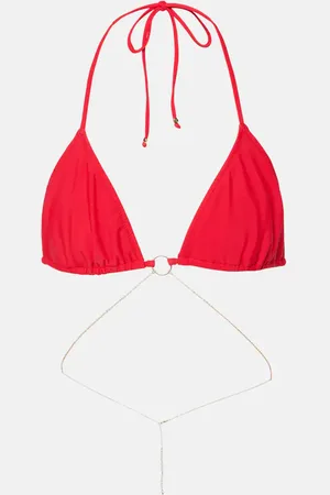 Bananhot Top de bikini triangular Chain