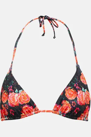 Bananhot Top de bikini triangular Chain floral