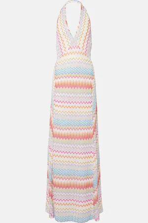 Missoni Vestido largo de lamé en zigzag