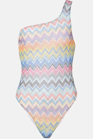 Missoni Bañador asimétrico de lamé