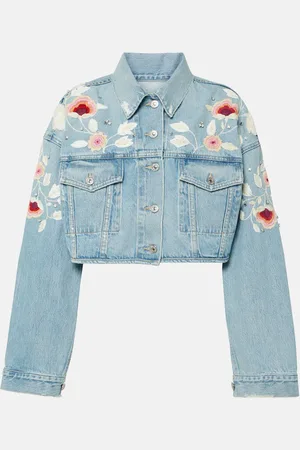 Citizens of Humanity Chaqueta cropped Lena de denim bordada