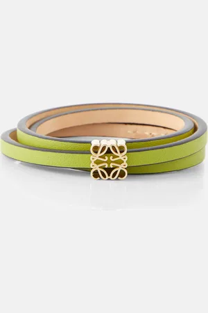 Loewe Pulsera Twist Paula’s Ibiza de piel con anagrama