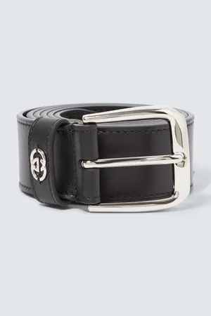 Gucci Cinturón de piel con GG