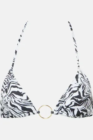 Bananhot Top de bikini estampado con anilla