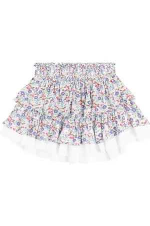 POUPETTE ST BARTH Falda Ariane floral con volantes