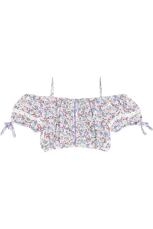 POUPETTE ST BARTH Top Bonny plisado floral