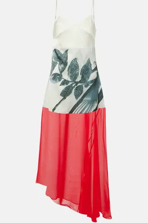 JACQUES WEI Vestido midi estampado