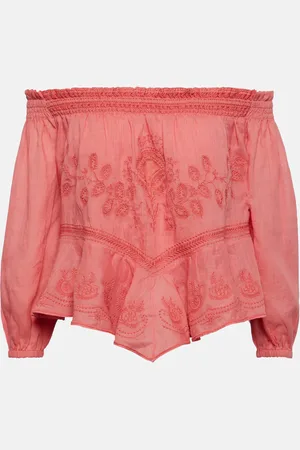 Isabel Marant Top Erine sin tirantes bordado