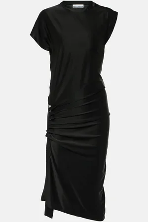 Paco rabanne Vestido midi de jersey drapeado