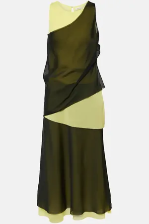 JACQUES WEI Vestido midi estampado