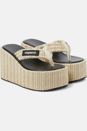 COPERNI Sandalias de rafia con plataforma