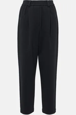 Brunello Cucinelli Pantalones deportivos de mezcla de algodón