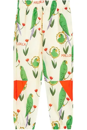 Mini Rodini Pantalones deportivos Parrots estampados