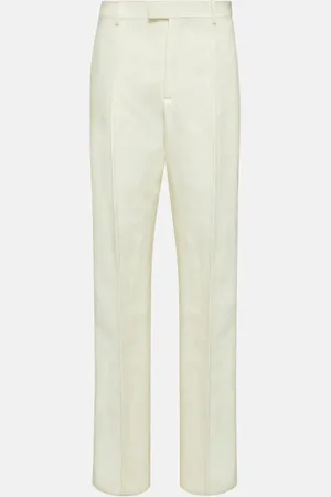 Bottega Veneta Pantalones rectos de lino