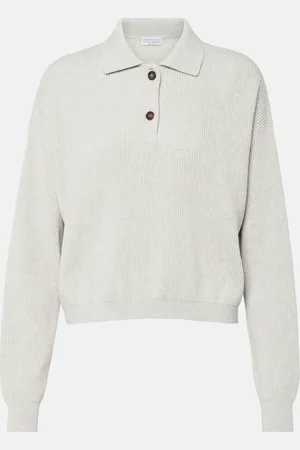 Brunello Cucinelli Polo acanalado de algodón