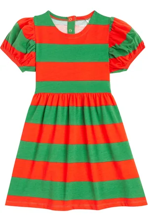 Mini Rodini Vestido de jersey de algodón a rayas