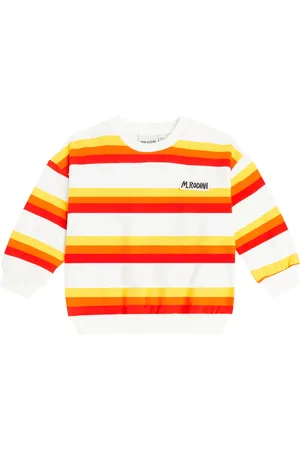 Mini Rodini Sudadera de jersey de algodón a rayas