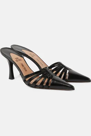 PARIS TEXAS Mules Nadia 85 de piel con aberturas