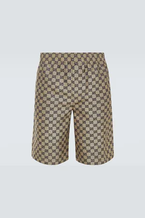 Gucci Shorts de mezcla de lino con GG