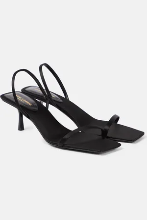 Saint Laurent Sandalias Jaspe 55 de crepé satén