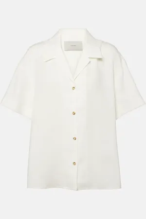 ASCENO Camisa bowling Prague de lino