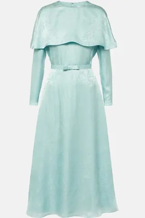 Markarian Vestido midi Hadley de mezcla de seda floral