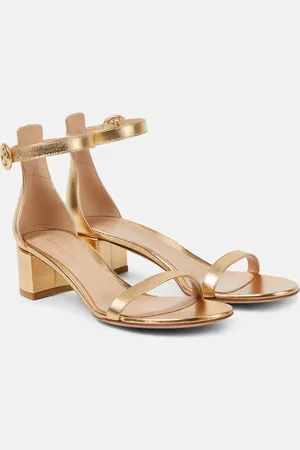 Gianvito Rossi Sandalias Gaeta 45 de piel metalizada