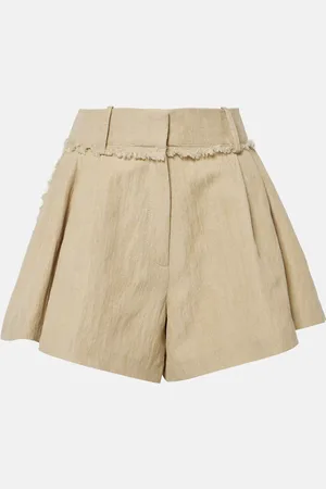 Paco rabanne Shorts de mezcla de algodón de tiro alto