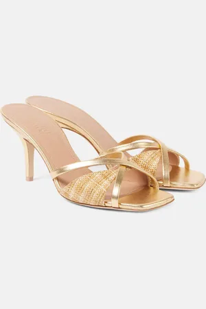 MALONE SOULIERS Mules Penn 70 de rafia con piel