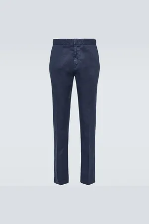 Loro Piana Pantalones slim de lino y algodón