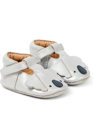 Donsje Bebé - zapatos Blinc Koala de piel metalizada