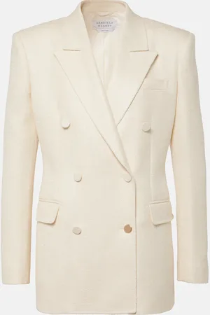 GABRIELA HEARST Blazer cruzado Gavin de seda y lana