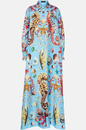 Dolce & Gabbana Caftán Capri de seda estampado