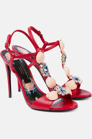 Dolce & Gabbana Sandalias Capri de piel adornadas