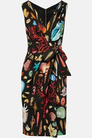Dolce & Gabbana Vestido midi Capri de algodón estampado