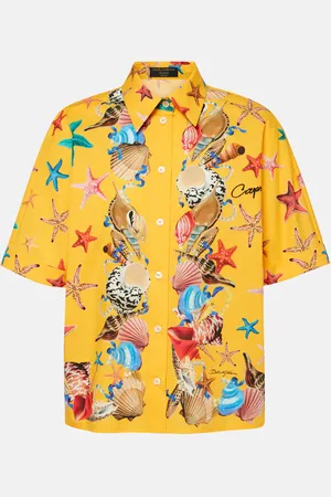 Dolce & Gabbana Camisa Capri de algodón estampada