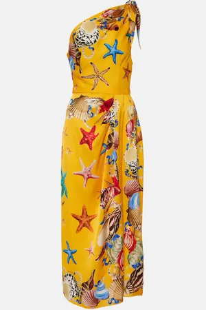 Dolce & Gabbana Vestido midi Capri de mezcla de seda