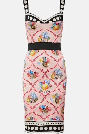 Dolce & Gabbana Vestido corto Capri de mezcla de seda
