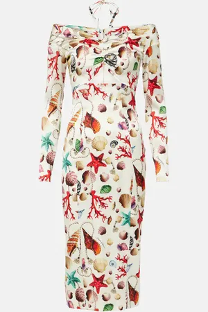 Dolce & Gabbana Vestido midi Capri de mezcla de seda