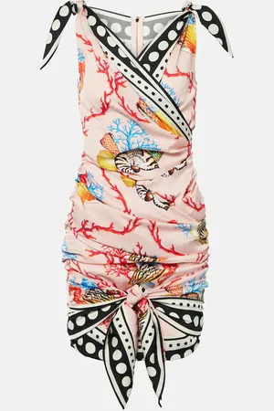 Dolce & Gabbana Vestido corto Capri de mezcla de seda