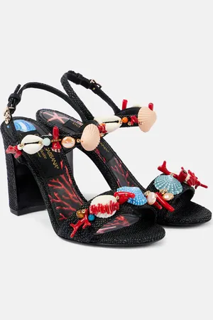 Dolce & Gabbana Sandalias Capri Kiera Sophia de rafia adornadas