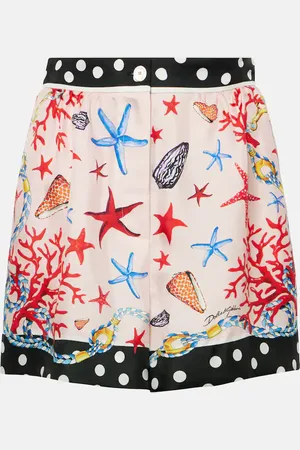 Dolce & Gabbana Shorts Capri de satén de seda