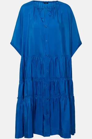 Joseph Vestido midi Emile de seda