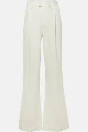 7 for all Mankind Pantalones plisados de tiro alto