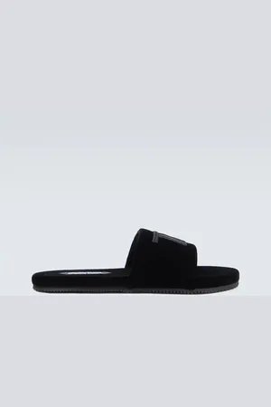 Tom Ford Sandalias de terciopelo con logo