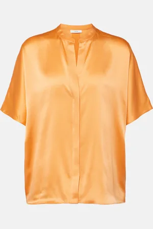 Vince Blusa de satén de seda