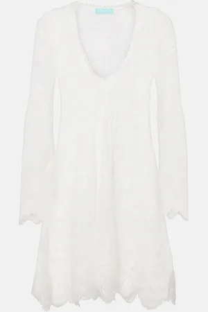Melissa Odabash Vestido corto Elizabeth de mezcla de algodón