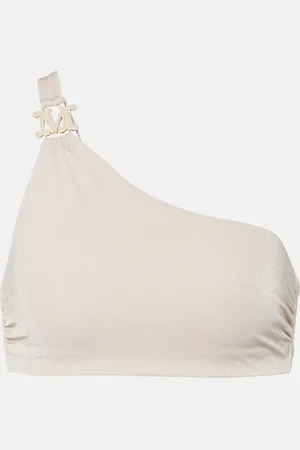 Max Mara Top de bikini asimétrico de Lurex®