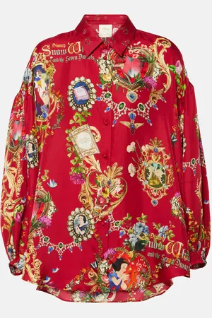 Camilla Camisa de seda estampada