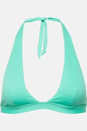 Max Mara Top de bikini con cuello halter